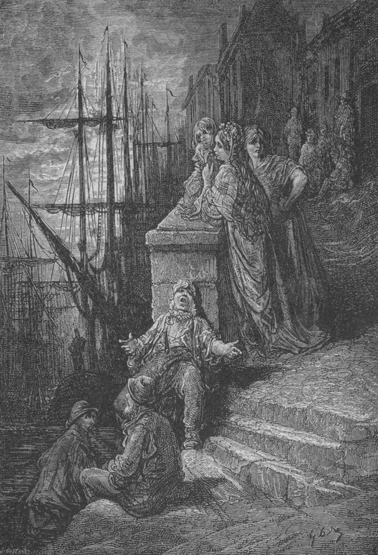 Famille De Marins door Gustave after Dore