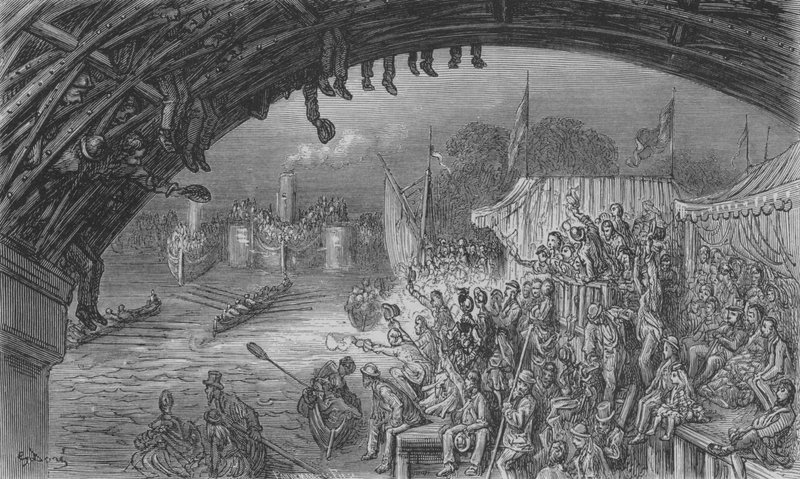 De Aankomst door Gustave after Dore