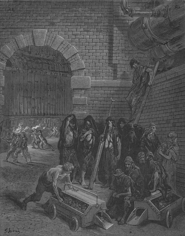 Het Gas door Gustave after Dore