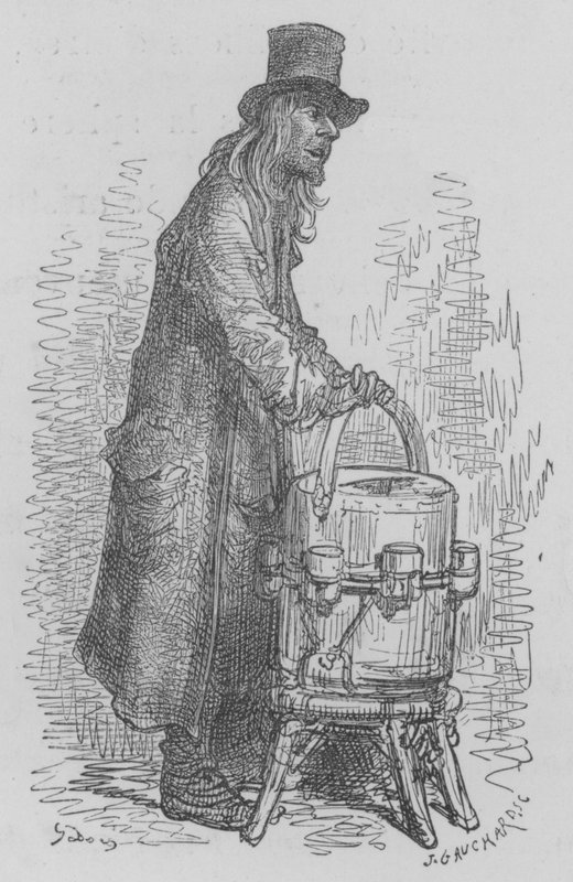 De IJsverkoper Van De Buitenwijken door Gustave after Dore