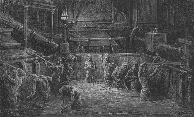 De Brouwers Aan Het Werk door Gustave after Dore