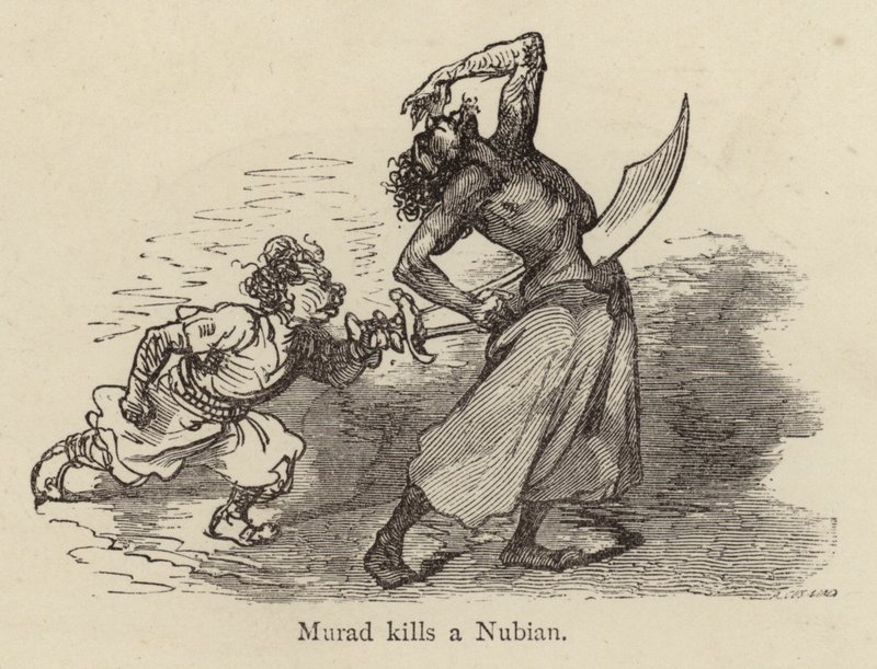 Murad doodt een Nubische door Gustave after Dore