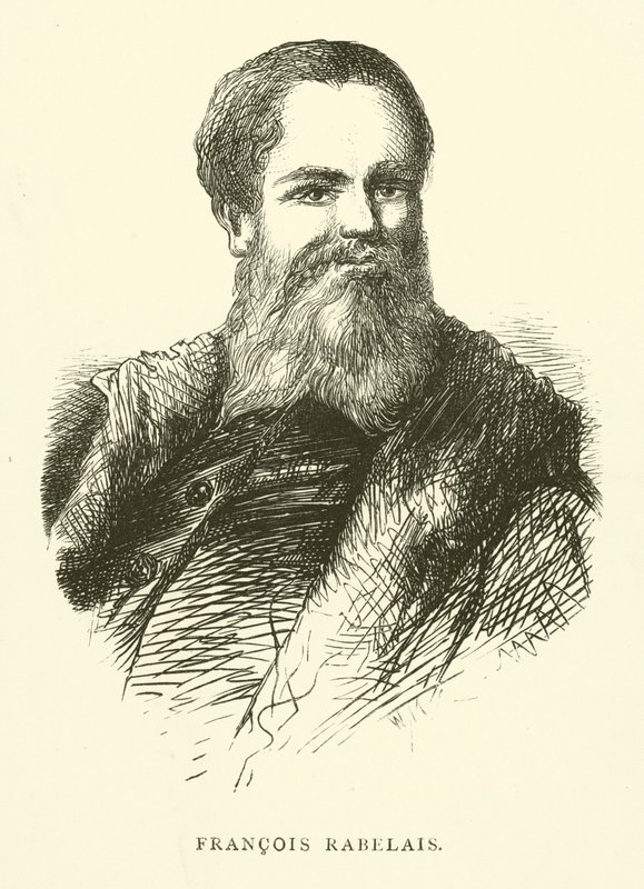 Portret van Francois Rabelais door Gustave after Dore