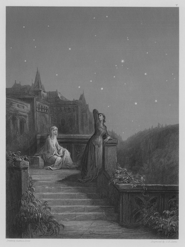 Terrasscène door Gustave after Dore