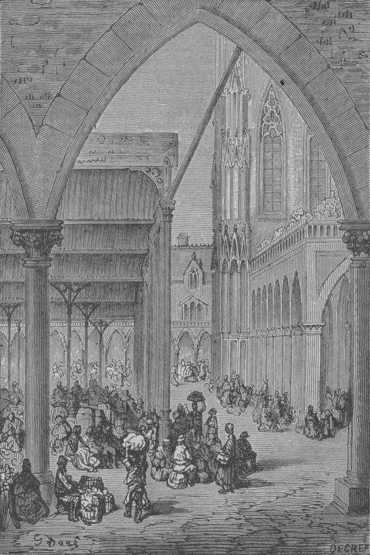Een Nieuwe Markt door Gustave after Dore