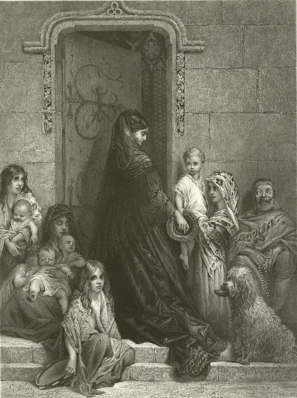 Liefdadigheid door Gustave Dore