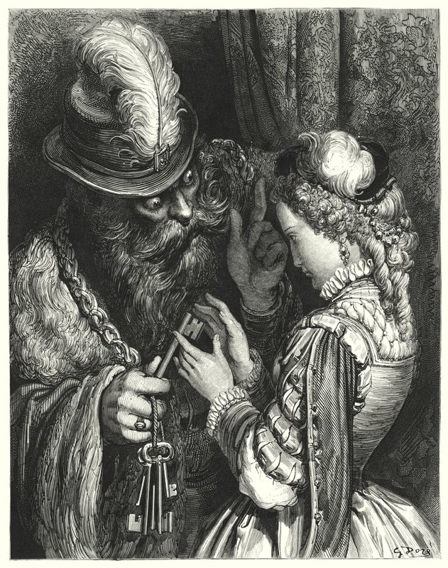 La Barbe-Bleue; Blauwbaard door Gustave Dore