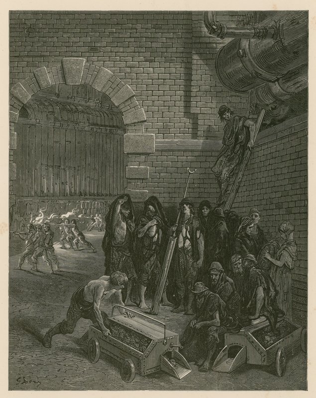 Lambeth Gasfabrieken, Londen door Gustave Dore