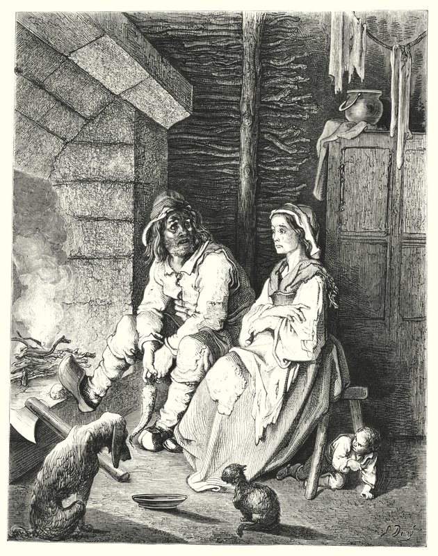 Le Petit Poucet (gravure) door Gustave Dore