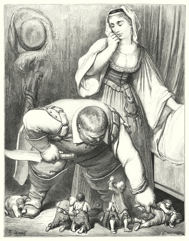Le Petit Poucet; Klein Duimpje (gravure) door Gustave Dore