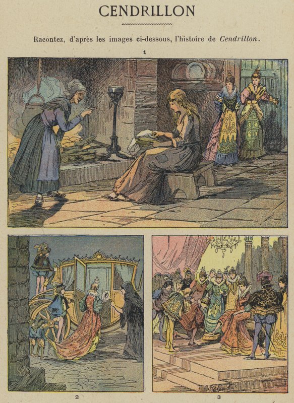 Assepoester (kleur litho) door Gustave Fraipont