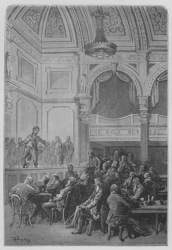 Café-Concert door Gustave after Dore
