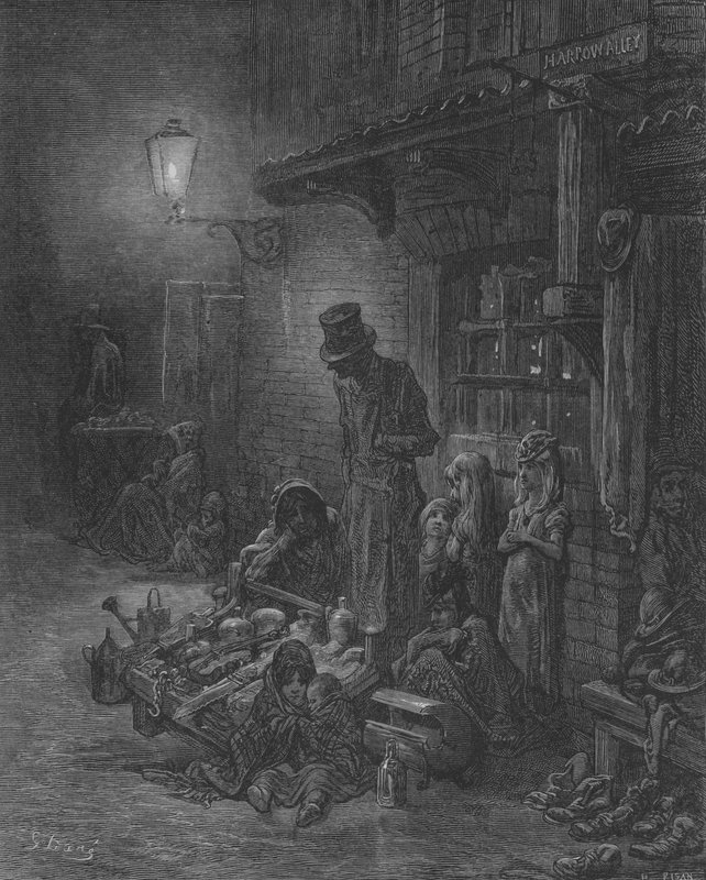 Houndsditch door Gustave after Dore