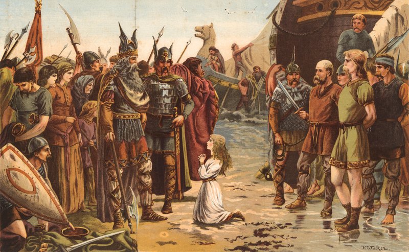 Een Vikingoverwinning door H. Walker