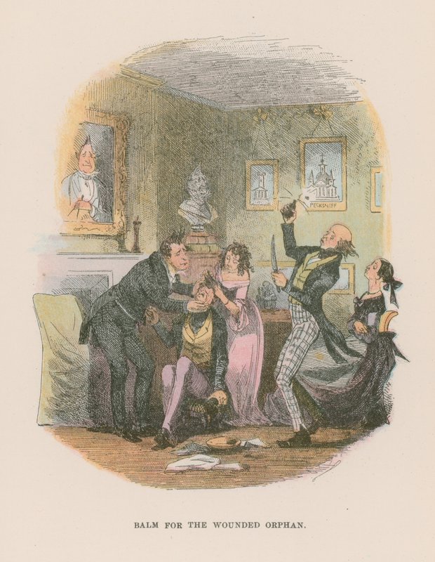 Illustratie voor Martin Chuzzlewit door Hablot Knight Browne