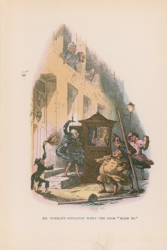 Illustratie voor Pickwick Papers door Hablot Knight Browne
