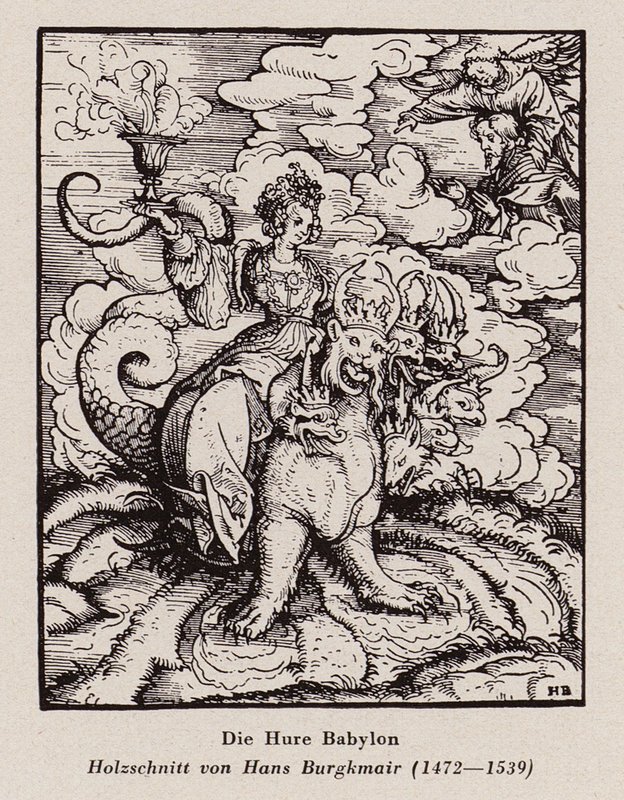 Hoer van Babylon door Hans (after) Burgkmair