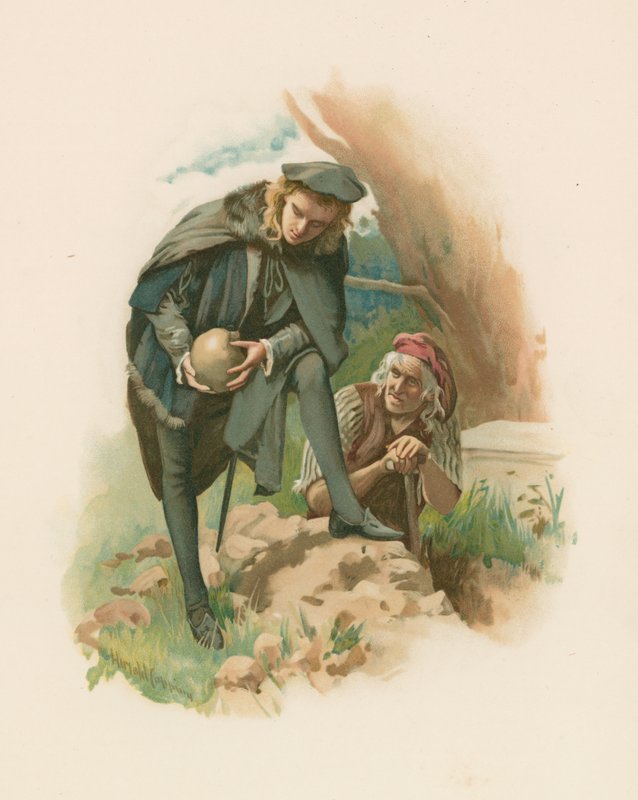 Hamlet - Kerkhof scène door Harold Copping