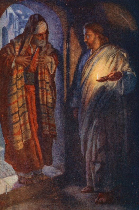 Nieuwe Testament: Nicodemus door Harold Copping