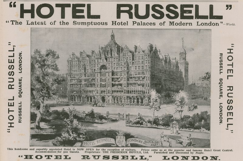 Hotel Russell, Russell Square, Londen door Harold Oakley