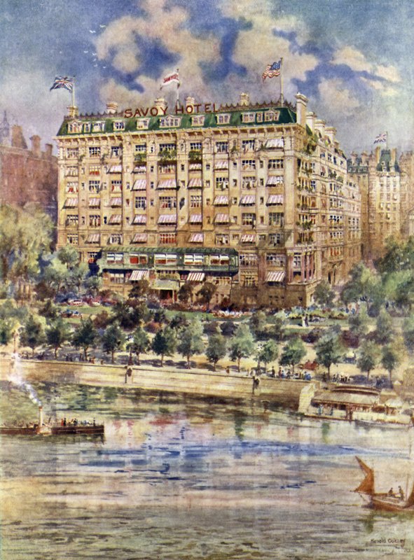 Rivierkant van het Savoy Hotel door Harold Oakley