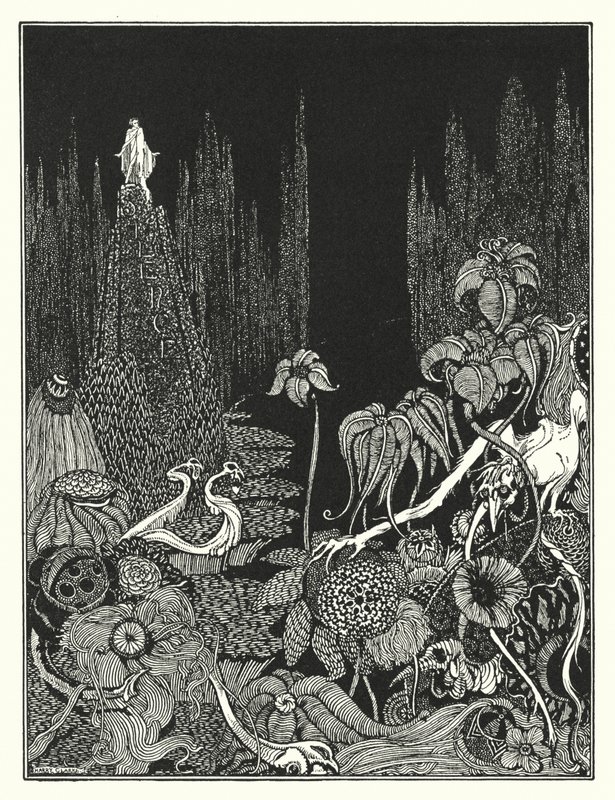 Edgar Allan Poe: Stilte door Harry Clarke