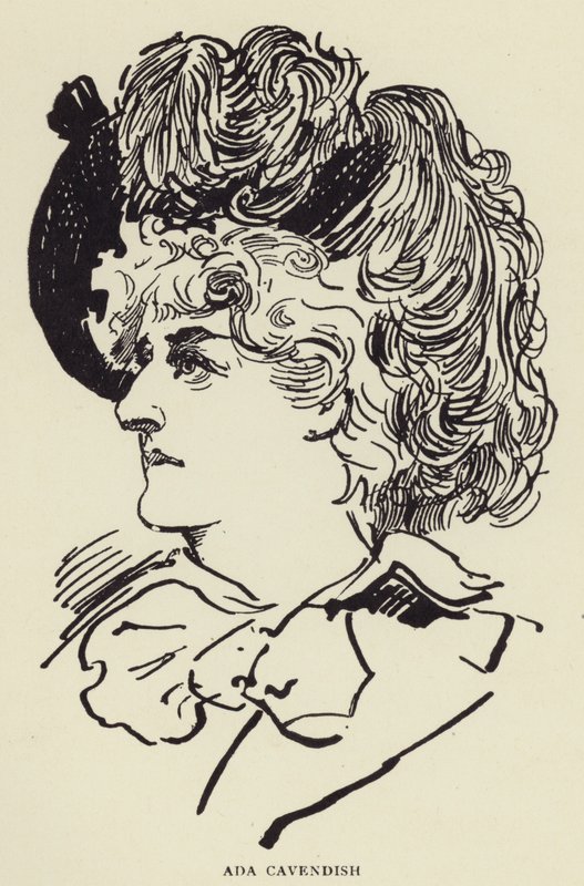 Ada Cavendish door Harry Furniss