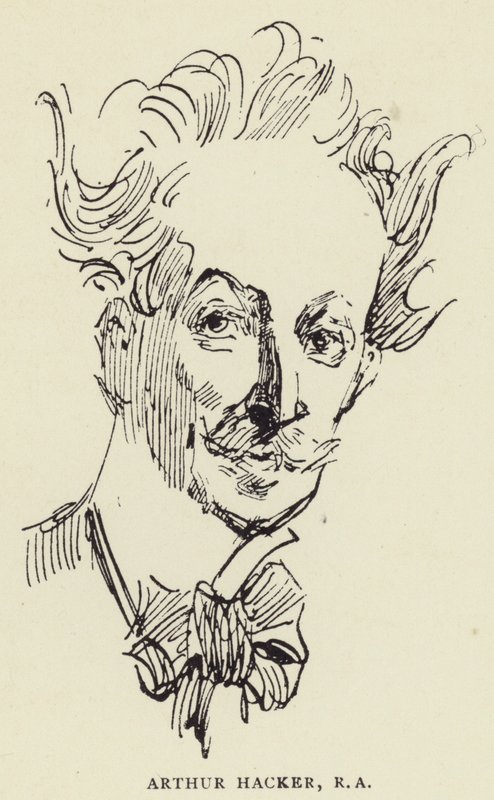 Arthur Hacker, RA door Harry Furniss