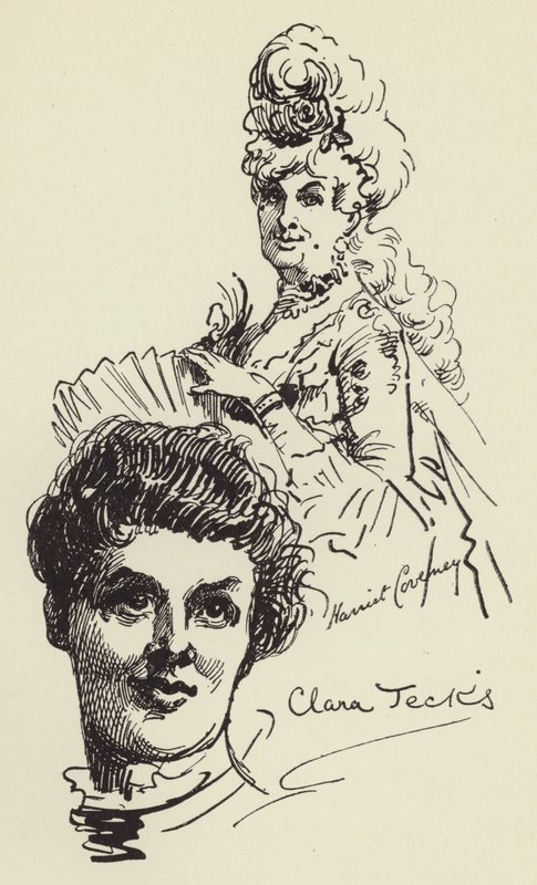 Harriet Coveney en Clara Jecks door Harry Furniss