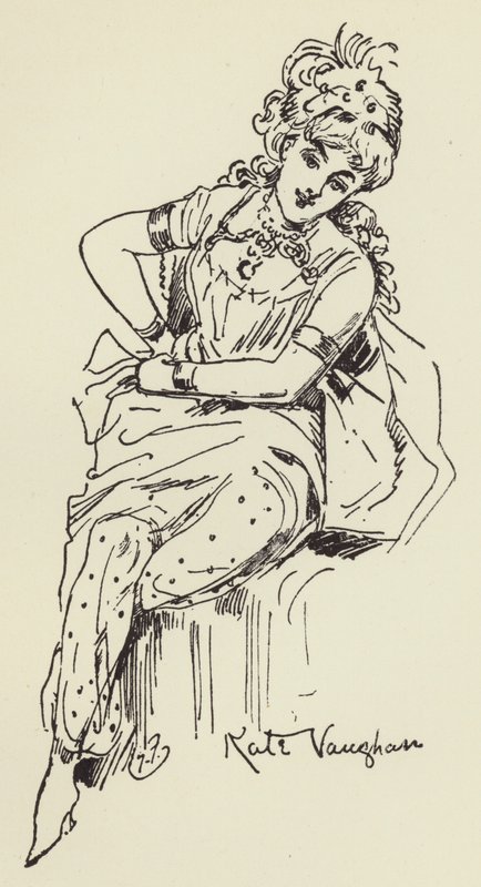 Kate Vaughan door Harry Furniss