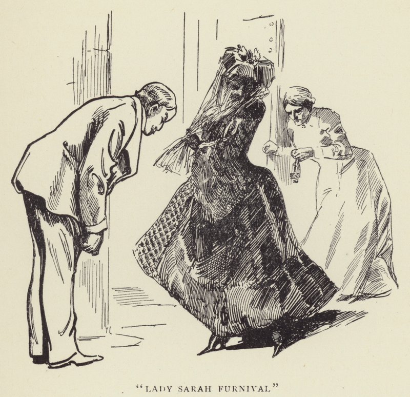 Lady Sarah Furnival door Harry Furniss