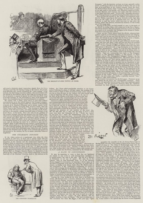 Leven in het Parlement, Vreemdelingen in het Huis door Harry Furniss