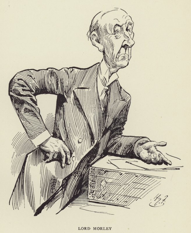 Lord Morley door Harry Furniss