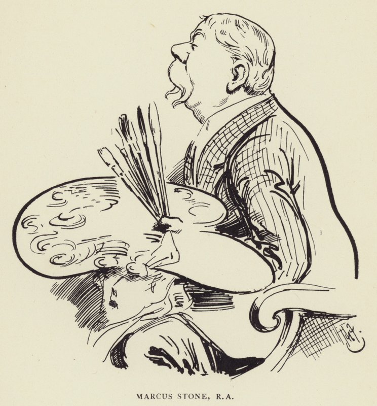 Marcus Stone, RA door Harry Furniss
