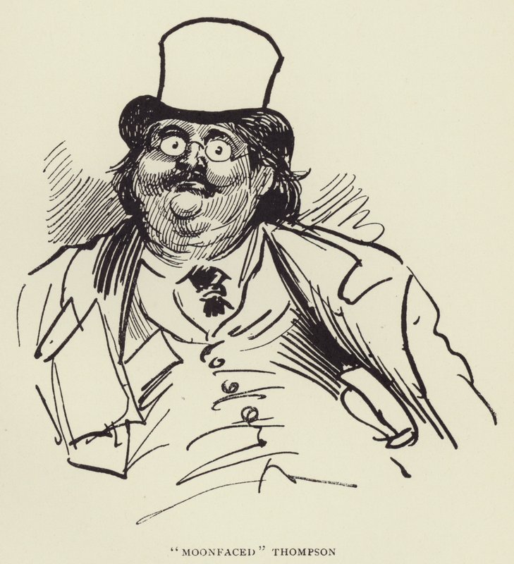 Moonfaced Thompson door Harry Furniss
