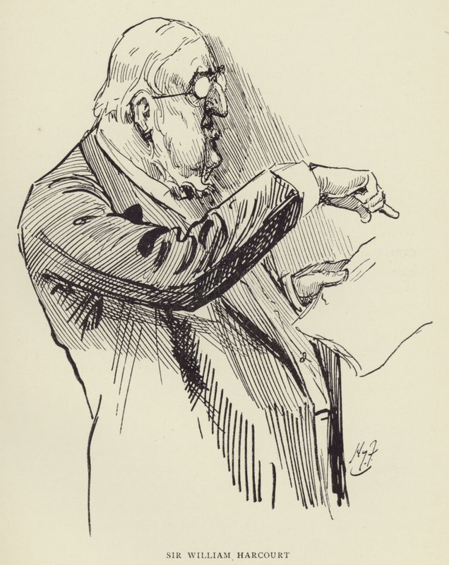 Sir William Harcourt door Harry Furniss