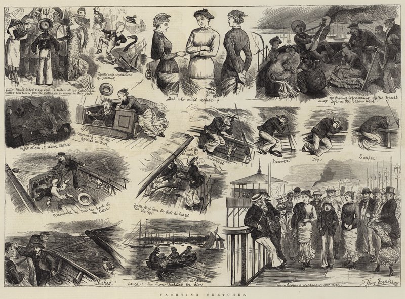 Zeilschetsen door Harry Furniss