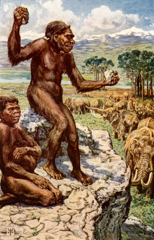 Neanderthaler Mensheid door Harry Hamilton Johnston