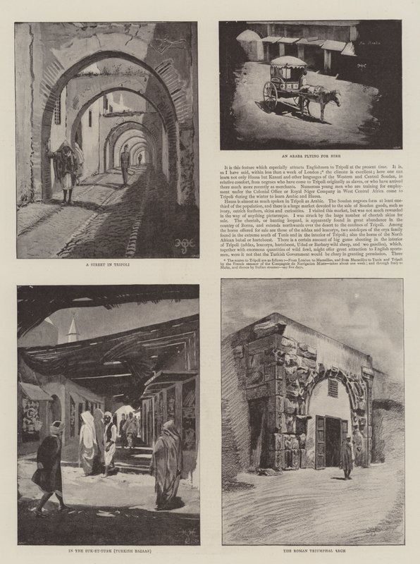 Scènes van Tripoli door Harry Hamilton Johnston