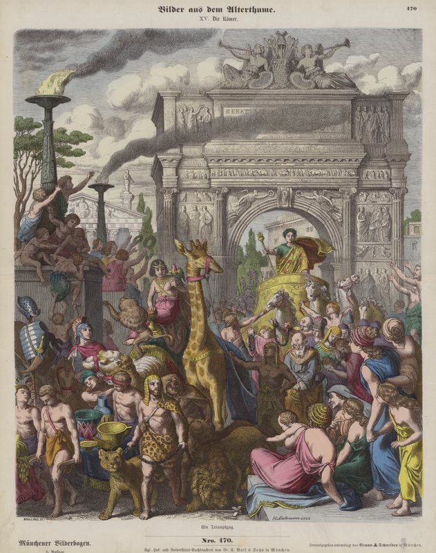Een Romeinse triomf door Heinrich Leutemann