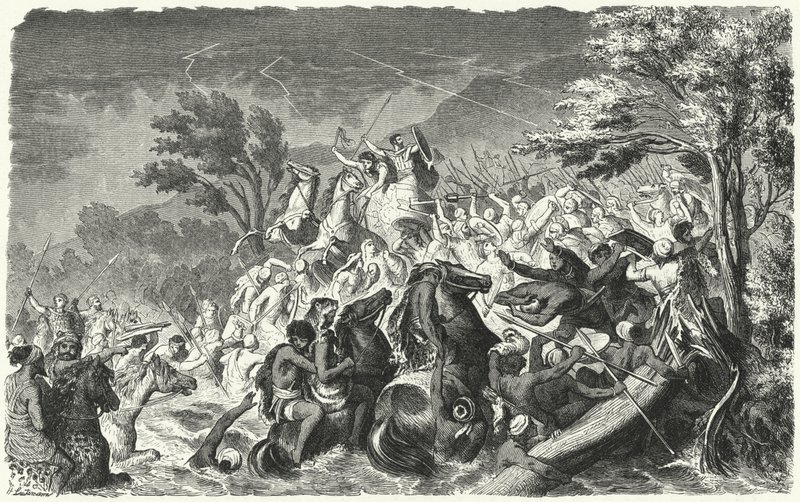 Slag bij de Crimissus, 339 v.Chr. door Heinrich Leutemann