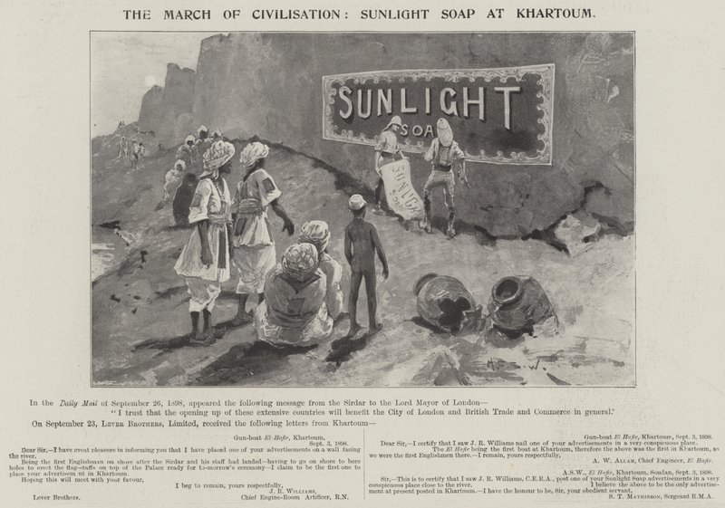 Advertentie, Sunlight Soap door Henry Charles Seppings Wright