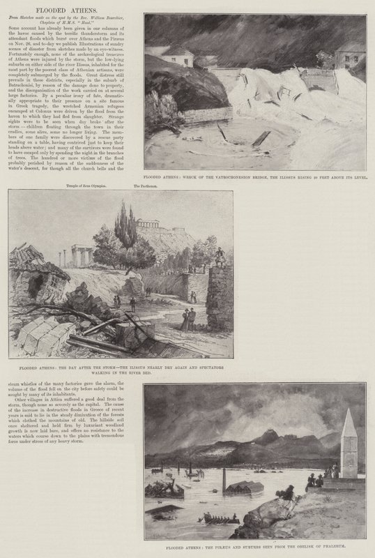 Overstroomd Athene door Henry Charles Seppings Wright