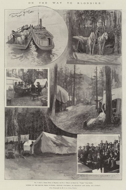 Op weg naar Klondike door Henry Charles Seppings Wright