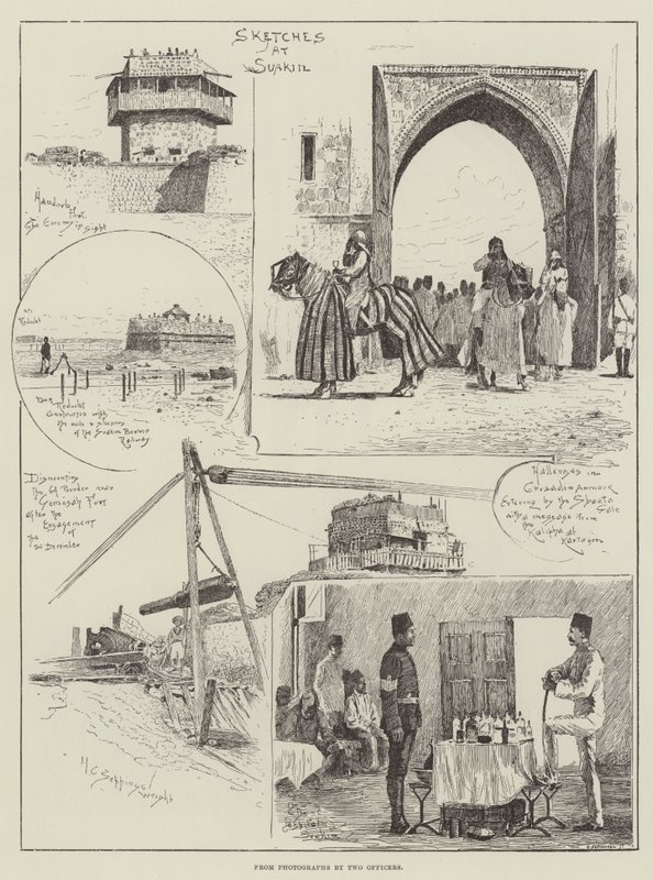 Schetsen in Suakin door Henry Charles Seppings Wright
