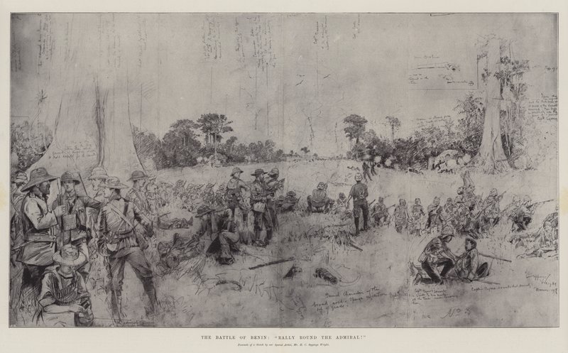 De Slag om Benin, Verzamel Rond de Admiraal! door Henry Charles Seppings Wright