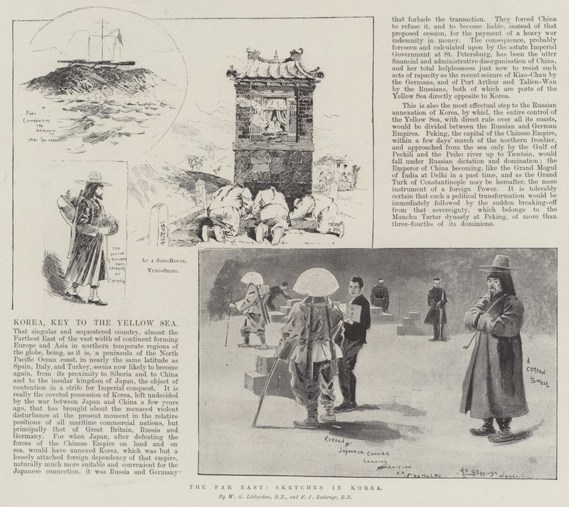Het Verre Oosten, schetsen in Korea door Henry Charles Seppings Wright