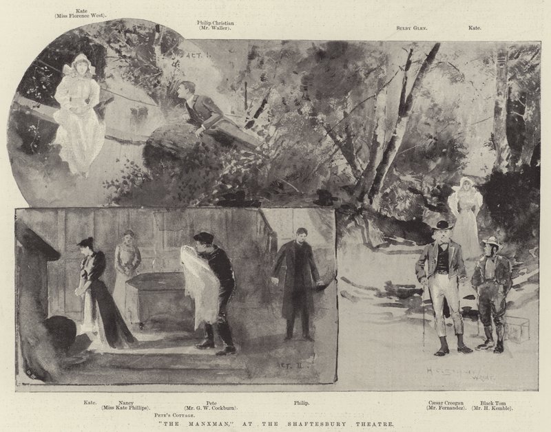 The Manxman, in het Shaftesbury Theatre door Henry Charles Seppings Wright