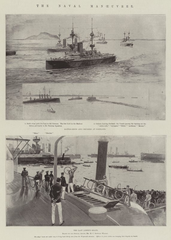 De Marine Manoeuvres door Henry Charles Seppings Wright