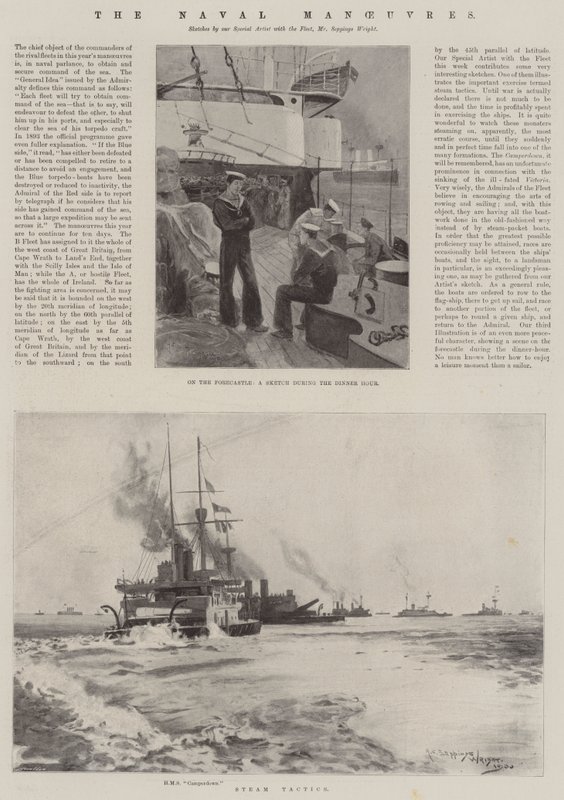 De Marine Manoeuvres door Henry Charles Seppings Wright